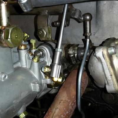 190SL Weber Linkage